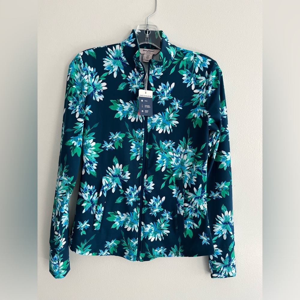 Tommy Bahama Womens Zip Up Active Wear Jacket size Xs